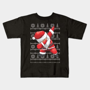 Funny Dabbing Santa Kids T-Shirt